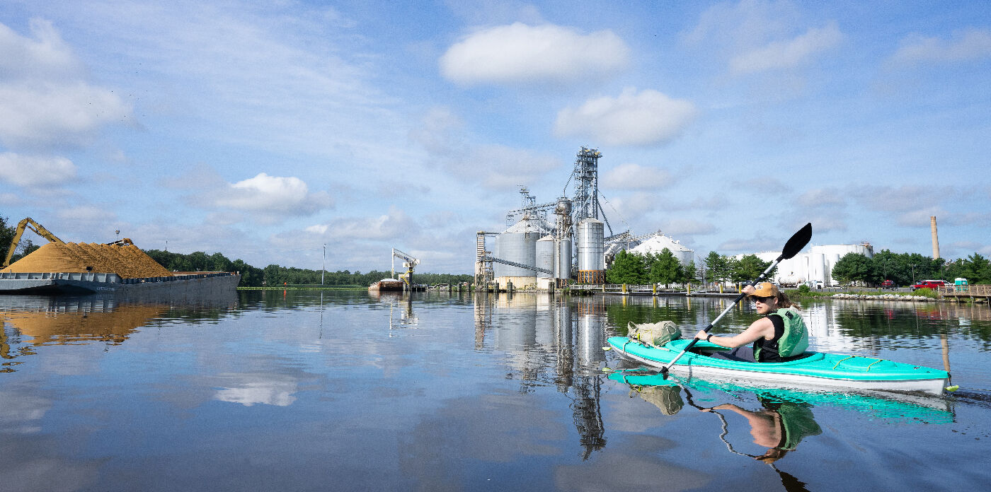 Grain elevator on the Nanticoke River